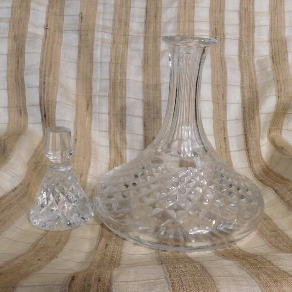 Cut Glass Ships Decanter with Matching Stopper # 21151 - Picture 3 of 6